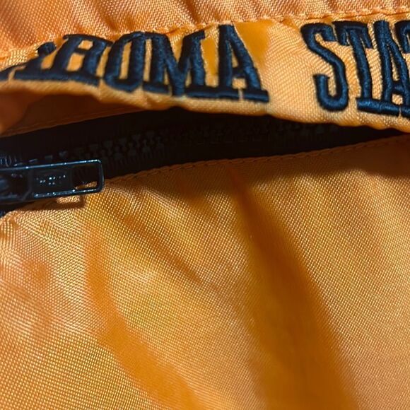 🔥🏈 True Vintage OKLAHOMA STATE COWBOYS Pro Player Lined Performance Jacket EUC - Picture 5 of 15